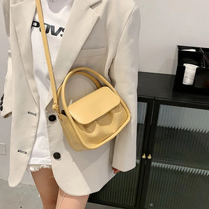 Folded Square Bag Net Hand Shoulder Messenger Western Bag