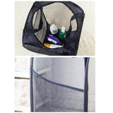 Foldable Laundry Storage Basket Nylon Mesh Net Bag