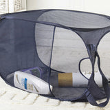 Foldable Laundry Storage Basket Nylon Mesh Net Bag