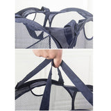 Foldable Laundry Storage Basket Nylon Mesh Net Bag