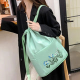 Large Capacity Waterproof Folding Storage Bag with Embroidery Inner Zipper