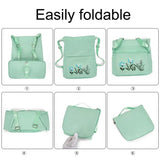 Large Capacity Waterproof Folding Storage Bag with Embroidery Inner Zipper