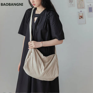 Canvas Messenger Bag for Women Large Capacity Shoulder Bag