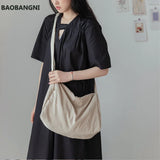 Canvas Messenger Bag for Women Large Capacity Shoulder Bag