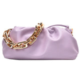 Women's Cloud Shoulder Bag with Thick Chain Handbag