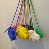 Mini Cloud Shoulder Bag for Women PU Leather Crossbody Clutch