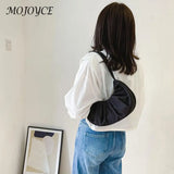 Soft Nylon Shoulder Bag for Women, Cloud Underarm Handbag