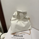 Small PU Leather Tote with Round Handle for Women