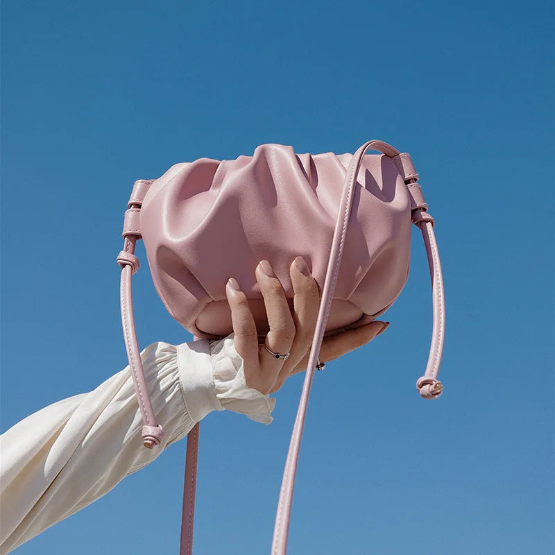 Soft-Faced PU Crossbody Bag Women Solid Underarm
