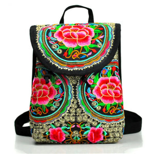 Folk-Custom Backpack Women Mochilas Mujer Mochila Feminina