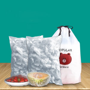 100pcs Food Cover Preservative Film Plastic Fresh Keeping Saver Bag