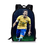 Neymar School Backpack Kids Bag Kindergarten Child Bookbag