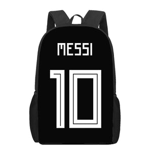 Messi 3D Print School Backpacks Kids Bag Kindergarten Backpack