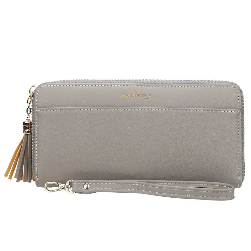 Candy Colors PU Leather Long Wallet Clutch Bag