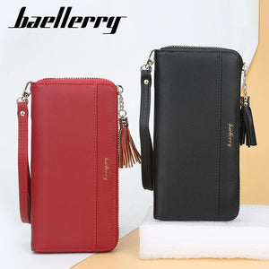Candy Colors PU Leather Long Wallet Clutch Bag