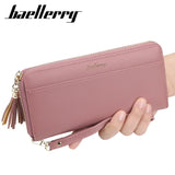 Candy Colors PU Leather Long Wallet Clutch Bag