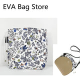 Flower Drawstring Canvas Bag for Obag Moon Style Inner Bag