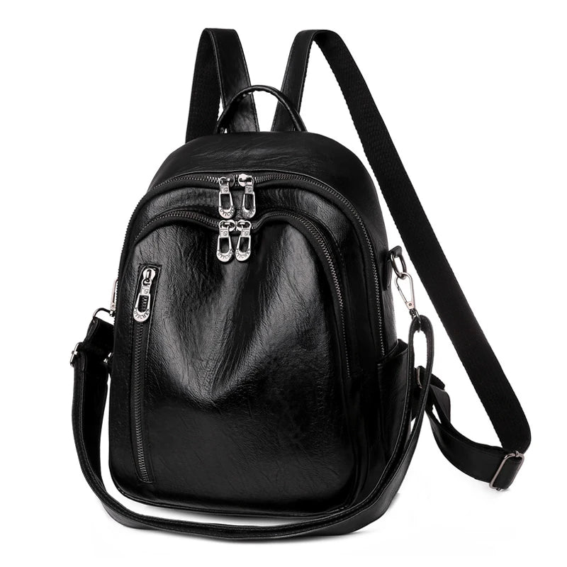 Teenage Girls Hot PU Leather Backpack