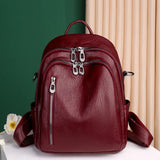 Teen Girl School Bag Hot Backpack Woman Youth PU Leather Backpack