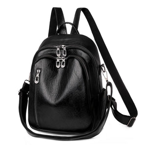 Teen Girl School Bag Hot Backpack Woman Youth PU Leather Backpack