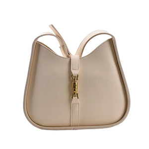 Adjustable Strap Crossbody Bag Leather Bucket Shoulder Bag