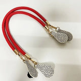Obag Long Strap PU Leather Bag Handle With Tears Drops
