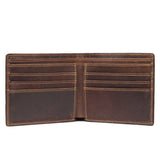 Crazy Horse Leather Men's Wallet Short Wallet