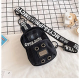Canvas Chest Bag Women's Shoulder Messenger Bag