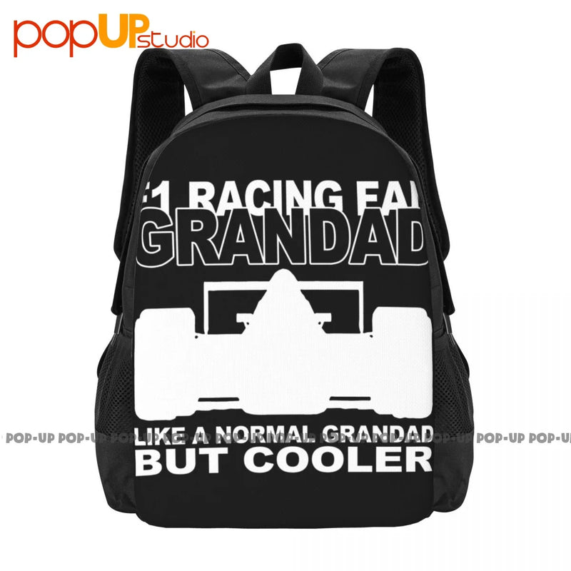F1 Racing Grandad Backpack Vintage Portable Sports Style