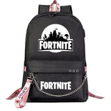 Fortnite Backpack for Teens, Luminous School Bag with USB Charging