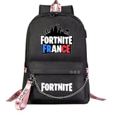 Fortnite Backpack for Teens, Luminous School Bag with USB Charging