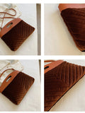 FouFurieux Velvet Embroidered Crossbody Bag