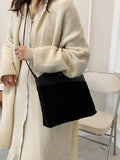 FouFurieux Velvet Embroidered Crossbody Bag