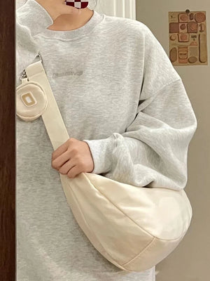 Waterproof Canvas Girl Shoulder Hand Bag Large Capacity Female Crossbody