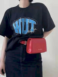Foufurieux Korea Oblique Crossbody Bag Multi-purpose Shoulder Bag Heart Three-Pi