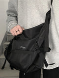 Foufurieux Messenger Bag Men Nylon Retro Girls Boys Outdoor Campus Bag