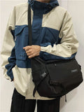 Foufurieux Messenger Bag Men Nylon Retro Girls Boys Outdoor Campus Bag