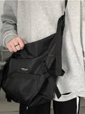 Foufurieux Messenger Bag Men Nylon Retro Outdoor Shoulder Crossbody Bag
