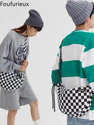 Foufurieux Chessboard Bag Commuter Crossbody Large Shoulder Women's Bag