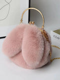 Foufurieux Women Plush Mini Shoulder Bag Female Messenger Bags Purses