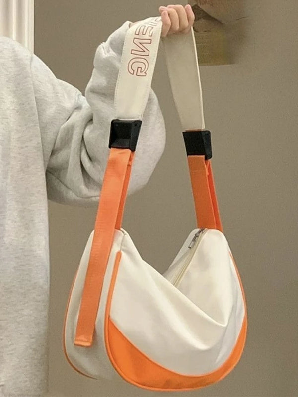 Nylon Messenger Bag Women Dumpling Bag Shoulder Bag