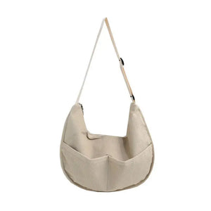 Vintage Corduroy Messenger Bag Women Clutch Shoulder Retro Solid Dumplings