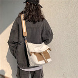 Foufurieux Canvas Tote Bag Women Large Capacity Shopper Bag Female Shoulder Bags