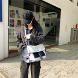 Foufurieux Canvas Tote Bag Women Large Capacity Shopper Bag Female Shoulder Bags