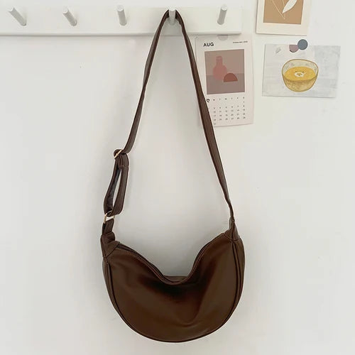 Autumn Women Bags Saddle Bag Retro Shoulder Dumpling Bag