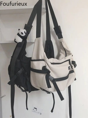 Women Messenger Bags Lovely Multifunctional Canvas Shoulder Bag