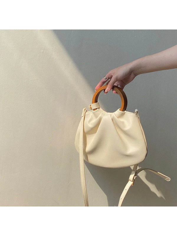 Foufurieux Buckle Shoulder Bag PU Leather Handbags