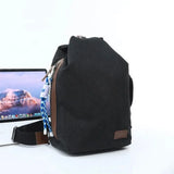 Foufurieux Canvas Bag Sports Chest Bags for Women Large Capacity