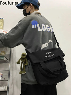 Japanese Student Large-capacity Messenger Bag Men Shoulder Bag