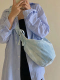 Tie Dye Canvas Messenger Bag for Women, Large Capacity Shoulder Bag